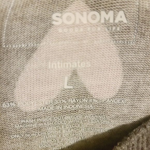 Sonoma | Women's Gray Fleece Joggers With Pink Hearts (Size Large) - Picture 2 of 9